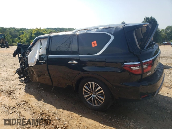 2021 Nissan Armada SL with VIN JN8AY2BB6M9790174, listed as a Copart auction lot 65560834 with Not Provided miles and Salvage Title. Bid and sale history available at carsss.com. Image 2.