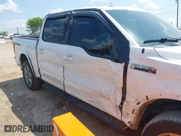 2018 Ford F-150 XL with VIN 1FTEW1E59JFD07342, listed as a IAAI auction lot 42602948 with 129,524 mi miles and . Bid and sale history available at DreamBid. Image 6.