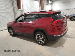 2020 GMC Terrain SLT with VIN 3GKALVEV3LL252060, listed as a Copart auction lot 53077015 with 75,126 mi miles and Salvage Title. Bid and sale history available at carsss.com. Image 2.
