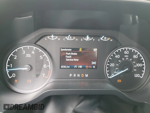 2021 Ford F-150 XL with VIN 1FTEW1CP2MFA66913, listed as a Copart auction lot 60974875 with 85,782 mi miles and Salvage title. Bid and sale history available at DreamBid. Image 9.