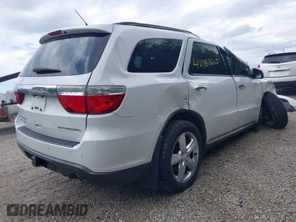 2013 Dodge Durango Citadel with VIN 1C4RDJEGXDC559700, listed as a IAAI auction lot 42468665 with 138,967 mi miles and . Bid and sale history available at DreamBid. Image 4.