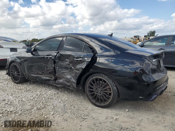 2018 Mercedes-Benz CLA 45 AMG with VIN WDDSJ5CB7JN554081, listed as a Copart auction lot 43916474 with 40,372 mi miles and . Bid and sale history available at DreamBid. Image 2.