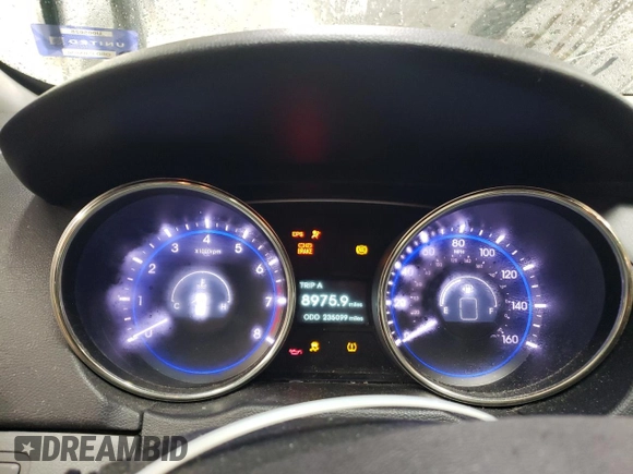 2012 Hyundai Sonata SE with VIN 5NPEC4AB1CH425688, listed as a Copart auction lot 48130535 with 235,099 mi miles and Salvage Title. Bid and sale history available at carsss.com. Image 9.