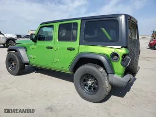 2018 Jeep Wrangler Unlimited Sport S with VIN 1C4HJXDG8JW272536, listed as a Copart auction lot 48490415 with 95,803 mi miles and Salvage Title. Bid and sale history available at carsss.com. Image 2.