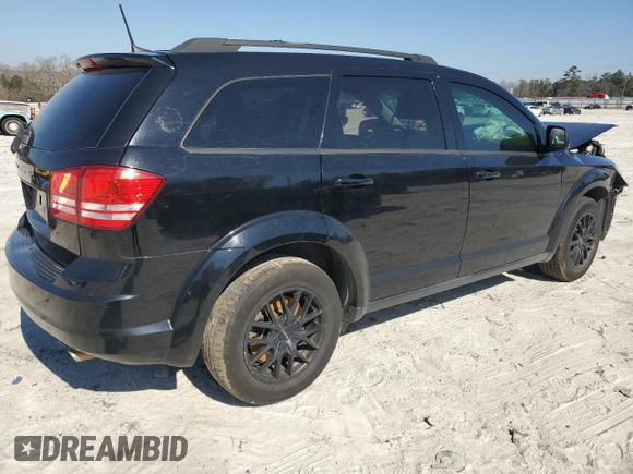 2018 Dodge Journey SE with VIN 3C4PDCAB4JT529279, listed as a Copart auction lot 46864845 with 111,686 mi miles and Salvage Title. Bid and sale history available at DreamBid. Image 3.