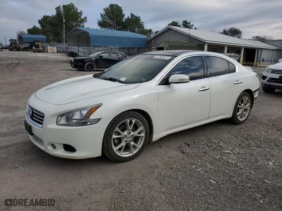 2014 Nissan Maxima 3.5 SV w/Premium Pkg with VIN 1N4AA5AP8EC477216, listed as a Copart auction lot 42685875 with 181,636 mi miles and Salvage Title. Bid and sale history available at carsss.com. Image 1.