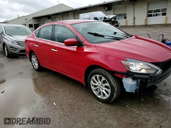 2018 Nissan Sentra SV with VIN 3N1AB7AP4JY286934, listed as a Copart auction lot 48019165 with 82,267 mi miles and Salvage Title. Bid and sale history available at carsss.com. Image 10.