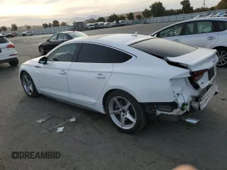 2018 Audi A5 Sportback Premium with VIN WAUDNCF51JA080277, listed as a Copart auction lot 77560844 with 139,696 mi miles and Salvage Title. Bid and sale history available at carsss.com. Image 2.