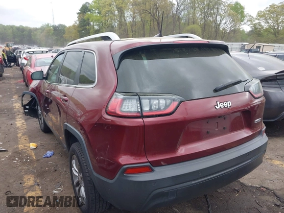 2019 Jeep Cherokee Latitude Plus with VIN 1C4PJLLB9KD434990, listed as a IAAI auction lot 41959477 with 96,283 mi miles and . Bid and sale history available at DreamBid. Image 3.