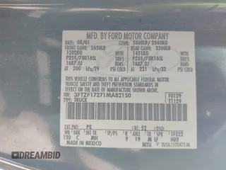 2001 Ford F-150 XL with VIN 3FTZF17271MA82150, listed as a IAAI auction lot 42664544 with 199,156 mi miles and . Bid and sale history available at DreamBid. Image 9.