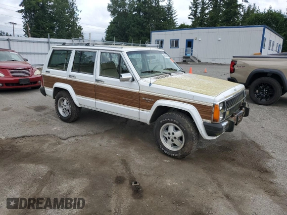 1990 Jeep Grand Wagoneer z VIN 1J4FN78L0LL282169, wystawiony jako Copart lot #59809545 z przebiegiem 194 382 mil mil oraz Czysty tytuł • Clean title. Historia ofert i sprzedaży dostępna na DreamBid. Obrazek 4.
