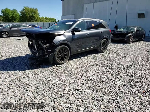 2020 Kia Sorento EX V6 with VIN 5XYPH4A53LG640985, listed as a Copart auction lot 48734505 with 55,026 mi miles and Non Repairable. Bid and sale history available at carsss.com. Image 14.