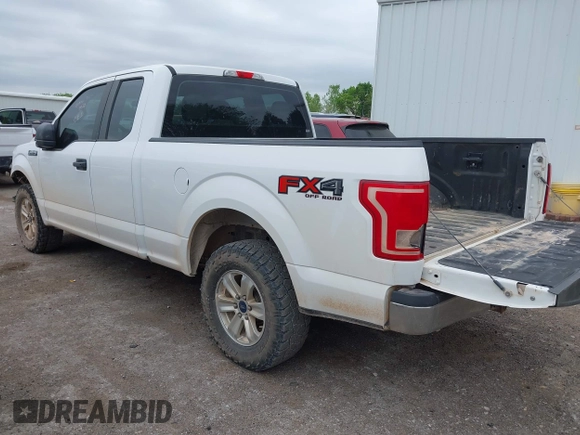 2017 Ford F-150 XL with VIN 1FTFX1EF0HFA09802, listed as a IAAI auction lot 42062781 with 124,279 mi miles. Bid and sale history available at carsss.com. Image 3.