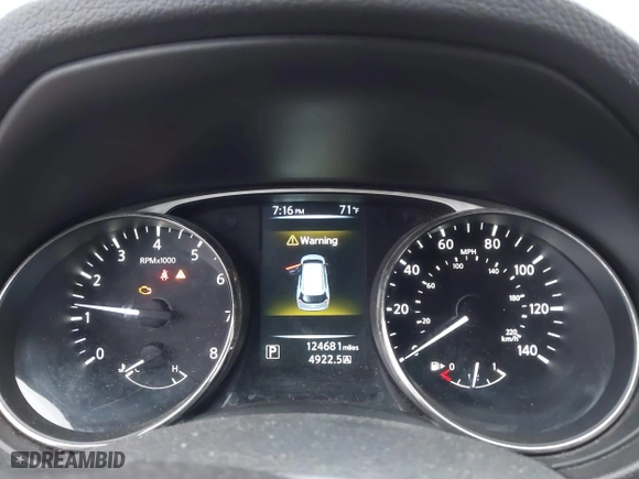 2015 Nissan Rogue S with VIN KNMAT2MT3FP555780, listed as a IAAI auction lot 41794398 with 124,681 mi miles. Bid and sale history available at carsss.com. Image 7.