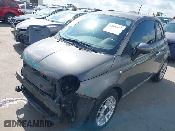 2013 FIAT 500 Pop with VIN 3C3CFFAR5DT561335, listed as a IAAI auction lot 42600147 with 57,506 mi miles and . Bid and sale history available at DreamBid. Image 2.