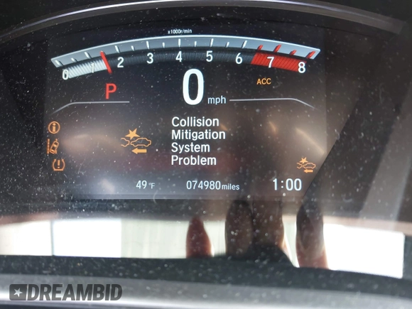 2017 Honda CR-V EX-L with VIN 5J6RW2H85HL058587, listed as a IAAI auction lot 41947746 with 74,980 mi miles. Bid and sale history available at carsss.com. Image 15.
