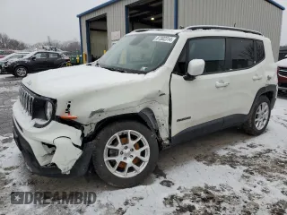 2020 Jeep Renegade Latitude with VIN ZACNJBBB6LPL97836, listed as a Copart auction lot 87302314 with 24,972 mi miles and Salvage Title. Bid and sale history available at carsss.com. Image 1.