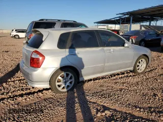 2005 Kia Spectra with VIN KNAFE161955103152, listed as a Copart auction lot 78554024 with 110,142 mi miles and Clean Title. Bid and sale history available at carsss.com. Image 3.