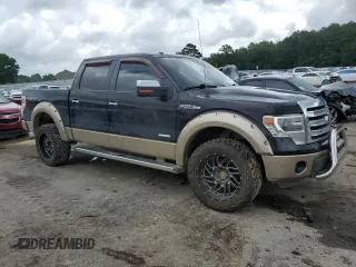 2013 Ford F-150 XL with VIN 1FTFW1ET1DFC76868, listed as a Copart auction lot 60049605 with 132,331 mi miles and Salvage title. Bid and sale history available at DreamBid. Image 4.