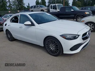 2023 Mercedes-Benz C 300 with VIN W1KAF4HB6PR136757, listed as a IAAI auction lot 42515623 with 10,429 mi miles and . Bid and sale history available at DreamBid. Image 1.