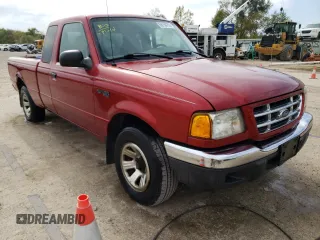 2001 Ford Ranger XL with VIN 1FTYR14V91PB18321, listed as a Copart auction lot 66154153 with 250,367 mi miles and Salvage Title. Bid and sale history available at carsss.com. Image 4.