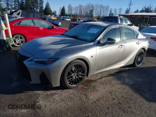 2023 Lexus IS with VIN JTHAP1D28P5003497, listed as a IAAI auction lot 41676075 with 13,084 mi miles. Bid and sale history available at carsss.com. Image 2.