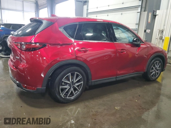 2018 Mazda CX-5 Grand Touring with VIN JM3KFBDM5J0454026, listed as a Copart auction lot 60672315 with 12,292 mi miles and Salvage title. Bid and sale history available at DreamBid. Image 3.