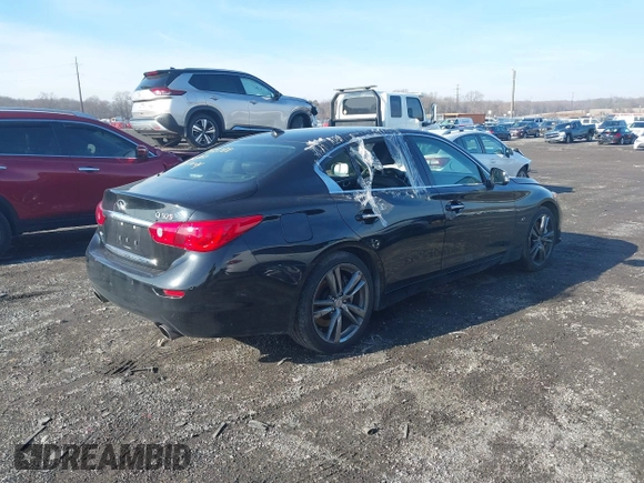 2015 Infiniti Q50 Premium z VIN JN1BV7AR9FM416956, wystawiony jako IAAI lot #41149753 z przebiegiem 81 888 mil mil oraz . Historia ofert i sprzedaży dostępna na DreamBid. Obrazek 4.