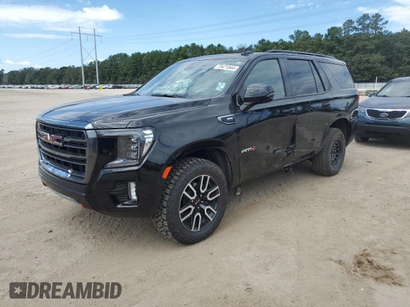 2023 GMC Yukon AT4 with VIN 1GKS2CKD7PR173027, listed as a Copart auction lot 73471844 with 55,318 mi miles and Salvage Title. Bid and sale history available at carsss.com. Image 1.