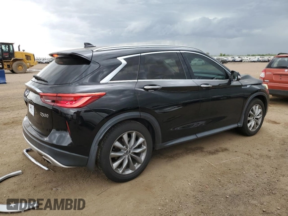2019 Infiniti QX50 Essential z VIN 3PCAJ5M33KF107793, wystawiony jako Copart lot #57176435 z przebiegiem 77 232 mil mil oraz Szkoda całkowita • Salvage title. Historia ofert i sprzedaży dostępna na DreamBid. Obrazek 3.