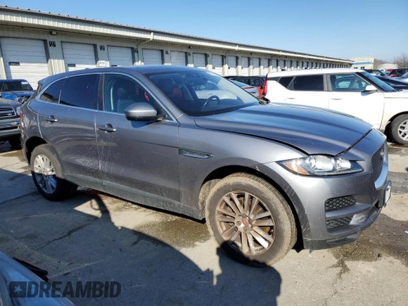 2020 Jaguar F-Pace 30t Prestige with VIN SADCK2GX2LA634581, listed as a Copart auction lot 42089085 with 94,765 mi miles and Salvage Title. Bid and sale history available at DreamBid. Image 4.