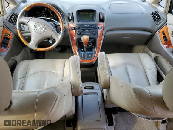 2002 Lexus RX 300 with VIN JTJGF10U320122115, listed as a Copart auction lot 53719235 with 252,955 mi miles and Salvage Title. Bid and sale history available at DreamBid. Image 8.