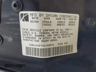 2004 Saturn ION ION 2 z VIN 1G8AJ52F74Z192013, wystawiony jako IAAI lot #42321393 z przebiegiem 158 083 mil mil oraz . Historia ofert i sprzedaży dostępna na DreamBid. Obrazek 9.