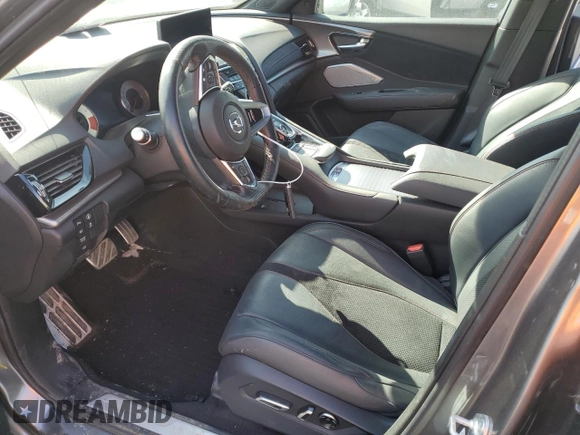 2023 Acura RDX w/A-Spec Package with VIN 5J8TC2H61PL801331, listed as a Copart auction lot 48678475 with 24,757 mi miles and Salvage title. Bid and sale history available at DreamBid. Image 7.