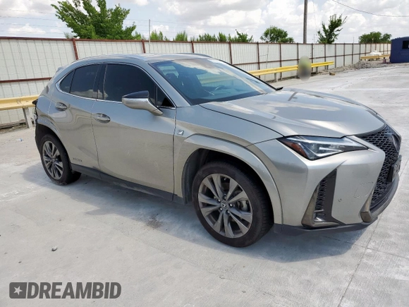 2022 Lexus UX 250h F Sport z VIN JTHR9JBH1N2057419, wystawiony jako Copart lot #61190715 z przebiegiem 60 401 mil mil oraz Szkoda całkowita • Salvage title. Historia ofert i sprzedaży dostępna na DreamBid. Obrazek 5.