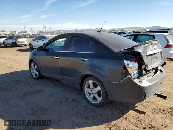 2013 Chevrolet Sonic LTZ with VIN 1G1JE5SH7D4226596, listed as a Copart auction lot 40272184 with 150,981 mi miles and Salvage title. Bid and sale history available at DreamBid. Image 2.
