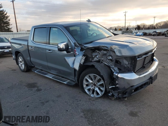 2020 Chevrolet Silverado 1500 LTZ with VIN 1GCUYGEL3LZ259149, listed as a Copart auction lot 86646244 with 84,499 mi miles and Salvage Title. Bid and sale history available at DreamBid. Image 4.