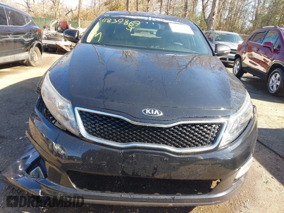 2014 Kia Optima LX with VIN 5XXGM4A71EG270298, listed as a IAAI auction lot 41839869 with 126,209 mi miles. Bid and sale history available at carsss.com. Image 12.
