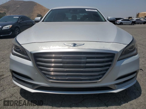 2018 Genesis G80 3.8L with VIN KMHGN4JEXJU244102, listed as a Copart auction lot 58548255 with 53,873 mi miles and Salvage title. Bid and sale history available at DreamBid. Image 5.