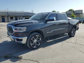 2019 Ram 1500 Longhorn with VIN 1C6SRFKT3KN626972, listed as a Copart auction lot 63326435 with 55,673 mi miles and Salvage title. Bid and sale history available at DreamBid. Image 1.