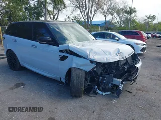 2019 Land Rover Range Rover Sport Autobiography with VIN SALWV2RE4KA829942, listed as a IAAI auction lot 41667707 with 60,728 mi miles and . Bid and sale history available at DreamBid. Image 1.