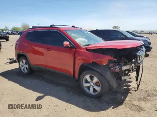 2021 Jeep Compass Latitude with VIN 3C4NJDBB8MT555442, listed as a Copart auction lot 56505235 with 39,793 mi miles and Salvage title. Bid and sale history available at DreamBid. Image 4.