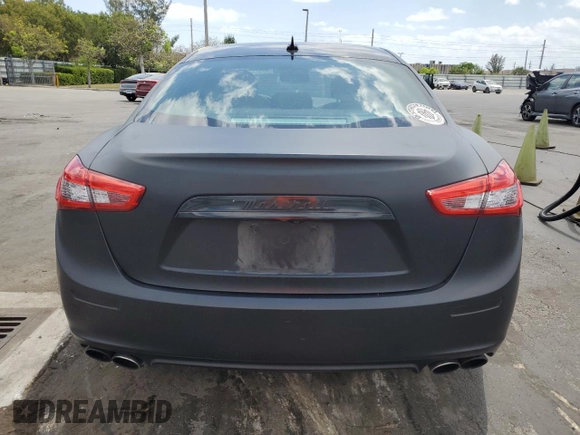 2015 Maserati Ghibli with VIN ZAM57XSA2F1143336, listed as a Copart auction lot 55181835 with Not Provided miles and Clean Title. Bid and sale history available at carsss.com. Image 6.