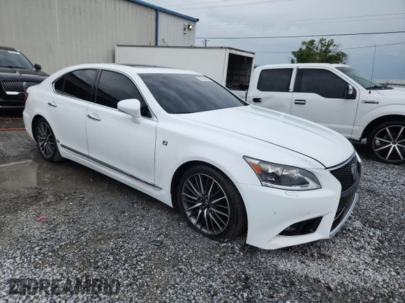 2016 Lexus LS 460 with VIN JTHBL5EF9G5141462, listed as a Copart auction lot 59148345 with 121,060 mi miles and Salvage title. Bid and sale history available at DreamBid. Image 4.