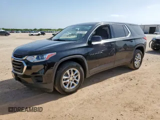 2018 Chevrolet Traverse LS with VIN 1GNERFKW6JJ267131, listed as a Copart auction lot 65016935 with 122,498 mi miles and Clean title. Bid and sale history available at DreamBid. Image 1.
