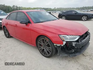 2021 Audi S4 Premium Plus with VIN WAUB4AF49MA031306, listed as a Copart auction lot 51076474 with 13,102 mi miles. Bid and sale history available at carsss.com. Image 4.