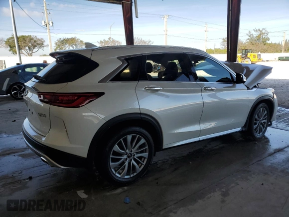 2023 Infiniti QX50 Luxe с VIN 3PCAJ5BA6PF120790, выставлен на аукционе Copart как лот 83192294 с пробегом 9 212 миль миль и На запчасти • Non repairable. История ставок и продаж доступна на DreamBid. Изображение 3.