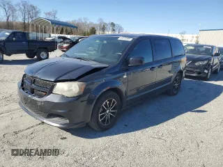 2014 Dodge Grand Caravan SE 30th Anniversary with VIN 2C4RDGBG1ER302389, listed as a Copart auction lot 49373385 with 177,239 mi miles and Salvage Title. Bid and sale history available at DreamBid. Image 1.