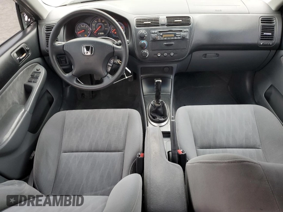 2003 Honda Civic EX with VIN 2HGES25713H550231, listed as a Copart auction lot 46478485 with 210,039 mi miles and Salvage Title. Bid and sale history available at DreamBid. Image 8.
