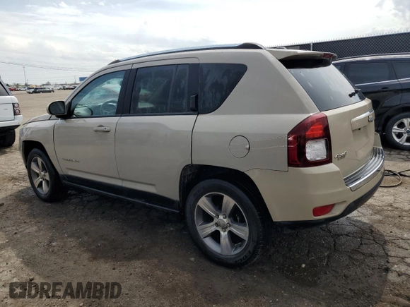 2016 Jeep Compass High Altitude Edition with VIN 1C4NJDEB9GD764730, listed as a Copart auction lot 54743435 with 124,085 mi miles and Clean Title. Bid and sale history available at carsss.com. Image 2.